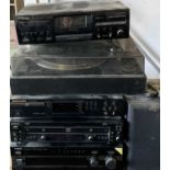 HIFI EQUIPMENT - Pioneer CT-55505 cassette deck, Marantz CD5000 player, Sony CD recorder, Yamaha