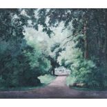 BRYN RICHARDS oil on canvas - Roath Park, Summer (2), 60 x 50cms