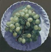 BRYN RICHARDS oil on canvas - Grapes, 30 x 30cms