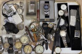 LADY'S & GENT'S WRIST & POCKET WATCH COLLECTION - by various makers including Waltham, Avia,