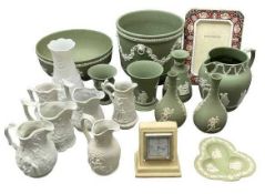 WEDGWOOD JASPERWARE - approximately 9 pieces including planter, 15.5cms H, a pedestal bowl, 20cms