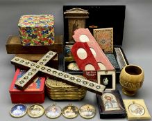 MIXED COLLECTABLES GROUP - to include various boxes in wood, metals and tin, ETC, large mother of