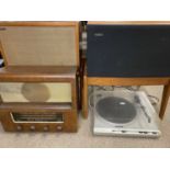 VINTAGE GARRARD RECORD DECKS - Model RG16, and other music entertainment goods including a walnut