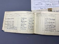WW2 INTEREST & OTHER COLLECTABLES - a pilot's log book for Jeffrey Alexander Boycott first dated 2nd