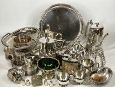 CLEAN EPNS & OTHER PLATED WARE - a good mixed quantity. Makers include Walker & Hall, Mappin