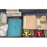 VICTORIAN SCRAP BOOK & CONTENTS, Royal Mail mint stamps commemorative packs (46) and related