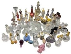 VINTAGE GLASS & OTHER SCENT BOTTLES, ETC - approximately 50