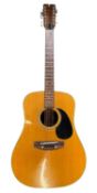 ACOUSTIC GUITAR - labelled 'Sigma-Martin' 12 string, in a hard case, 108cms overall L, 50cms L of
