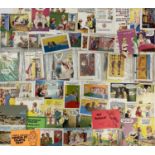 POSTCARDS - collection of vintage comical approximately 60