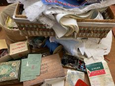 HOUSEHOLD LINEN & OTHER HABERDASHERY & NEEDLEWORK GOODS - a mixed quantity