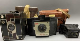 VINTAGE CAMERAS (3) including a Universal Univex Mini camera, Kodak Beau Brownie and a Kodak Brownie