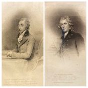 ANTIQUE PORTRAIT PRINTS (2) - Aylmer Bourke Lambert and The Right Honourable Richard Brinsley