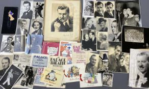 TV, FILM & THEATRE SIGNED & OTHER PHOTOGRAPHS & EPHEMERA - artists include Jack Warner, George