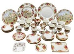 ROYAL ALBERT TEAWARE, OLD ENGLISH COUNTRY ROSES, approximately 25 pieces, also, a quantity of