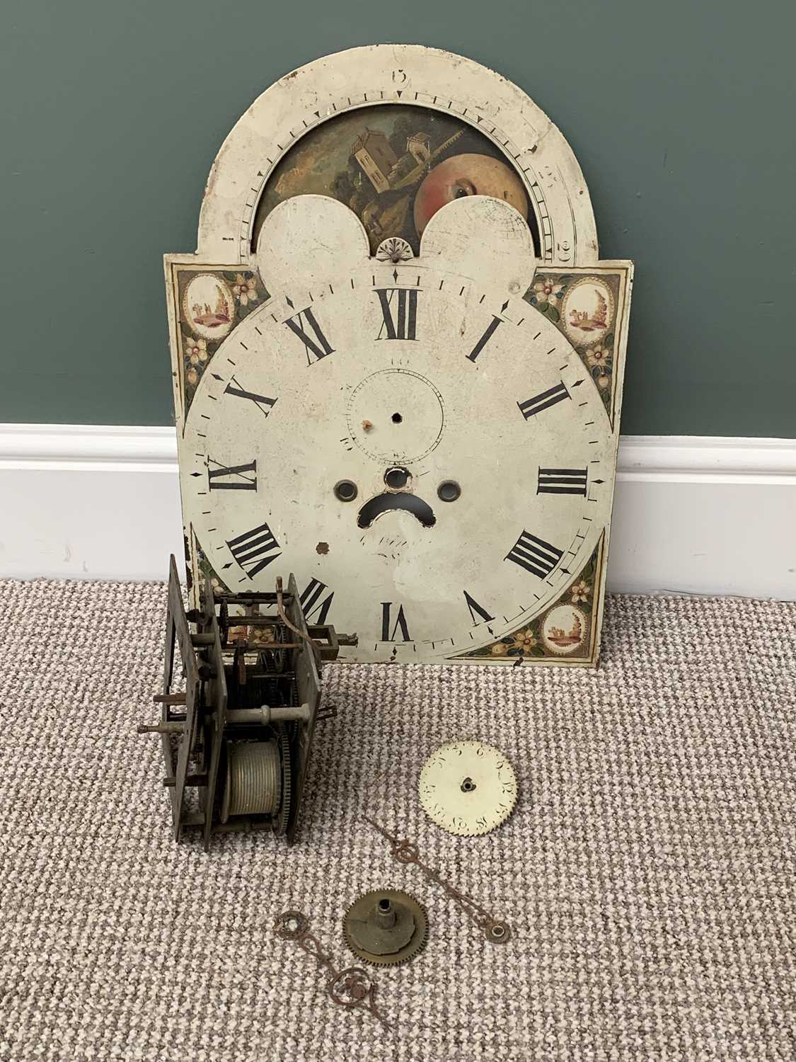 LONGCASE CLOCKS FOR RESTORATION (2), each with a pair of weights and one painted dial "J N - Image 3 of 4