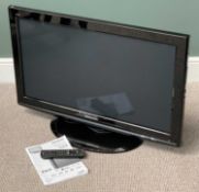 PANASONIC FLATSCREEN 37ins TV, model TX-P37X10B, with remote control E/T