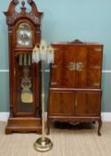 MODERN AMERICAN HOWARD MILLER MAHOGANY (AMBASSADOR COLLECTION) LONGCASE CLOCK, with moon faze,