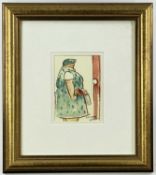 ANDREW DOUGLAS FORBES, watercolour - 'Red Door' signed & titled in pencil, 13.5 x 9.5cm