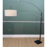 LIGNE ROSET 'MAMA' STANDARD LAMP, adjustable steel stem on stone base, 164cm h