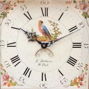 EARLY 19TH CENTURY WELSH OAK 30-HOUR LONGCASE CLOCK, Edward Mathews, Welshpool, painted 13-in dial