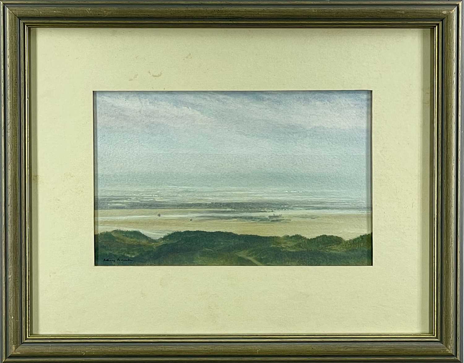 ANTHONY RICHARDS (19th Century) watercolour & gouache - three Welsh landscapes, including a beach - Image 4 of 4