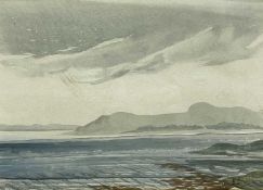 ‡ IRENE BACHE watercolour - entitled verso 'Near Oban, Argyll', signedDimensions: 23.5 x 33.