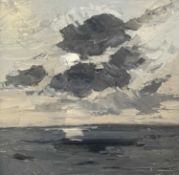 ‡ SIR KYFFIN WILLIAMS RA oil on canvas - entitled verso on Thackeray Gallery label 'Clouds off South