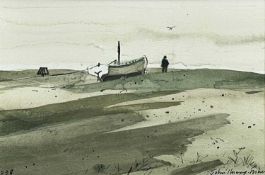 ‡ JOHN KNAPP-FISHER limited edition (58/850) colour print - entitled verso 'Aldeburgh Beach', signed