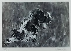 ‡ SIR KYFFIN WILLIAMS RA limited edition (35/250) print - sheepdog, signed fully in