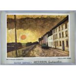 ‡ GEORGE CHAPMAN advertising poster - sunset over harbour with the captions by the GPO to