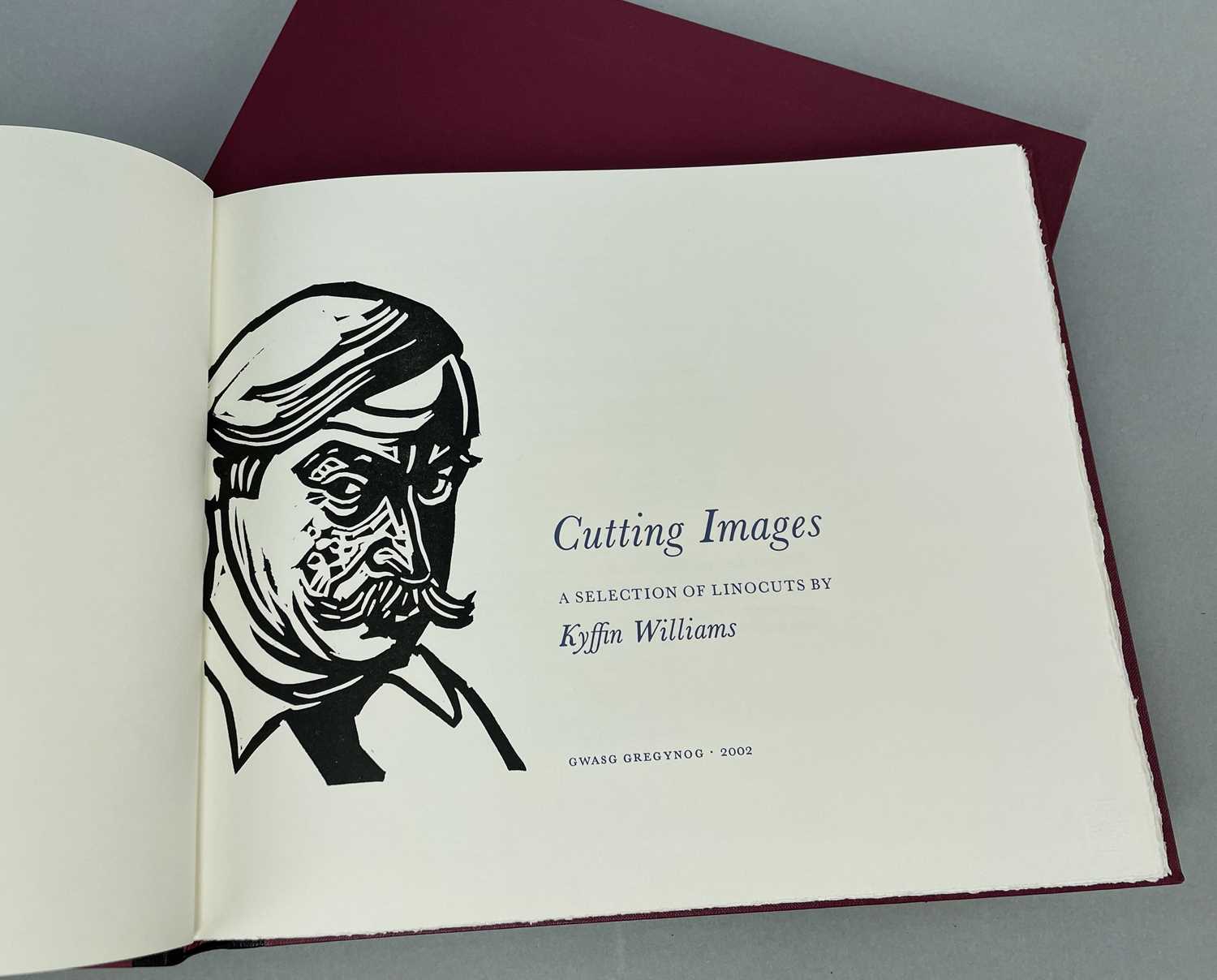 ‡ SIR KYFFIN WILLIAMS RA limited edition (172/275) volume of 'Cutting Images' - printed on T H