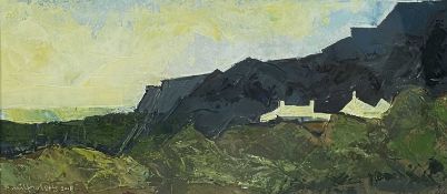 ‡ WILF ROBERTS oil on board - entitled verso 'Coastal Farm', signed and dated 2006Dimensions: 12.5 x