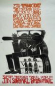 ‡ PAUL PETER PIECH three colour lithograph - promotion of human rights organisation Survival