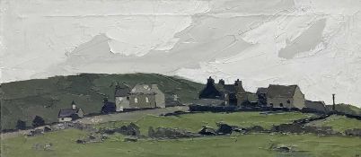 ‡ SIR KYFFIN WILLIAMS RA oil on canvas - Welsh village and landscape, signed with