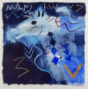 ‡ MARY LLOYD JONES mixed media on handcut paper - entitled verso 'Mari Llwyd II', signed and dated