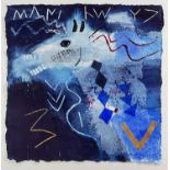 ‡ MARY LLOYD JONES mixed media on handcut paper - entitled verso 'Mari Llwyd II', signed and dated