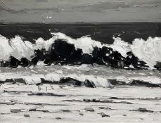 ‡ SIR KYFFIN WILLIAMS RA oil on canvas - entitled verso on 1993 Thackeray Gallery exhibition