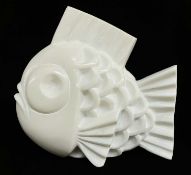 DARREN YEADON Carrera marble sculpture - stylized fishDimensions: 28 x 29cmsProvenance:consigned