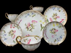 SWANSEA PORCELAIN BREAKFAST SET circa 1815-1817, comprising oversized breakfast cup and saucer,