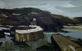 ‡ DONALD McINTYRE large oil on board - entitled verso on Society of Marine Artists label and