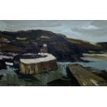 ‡ DONALD McINTYRE large oil on board - entitled verso on Society of Marine Artists label and