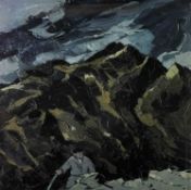 ‡ SIR KYFFIN WILLIAMS RA limited edition (96/250) print - 'Farmer Below Snowdon', signed fully in