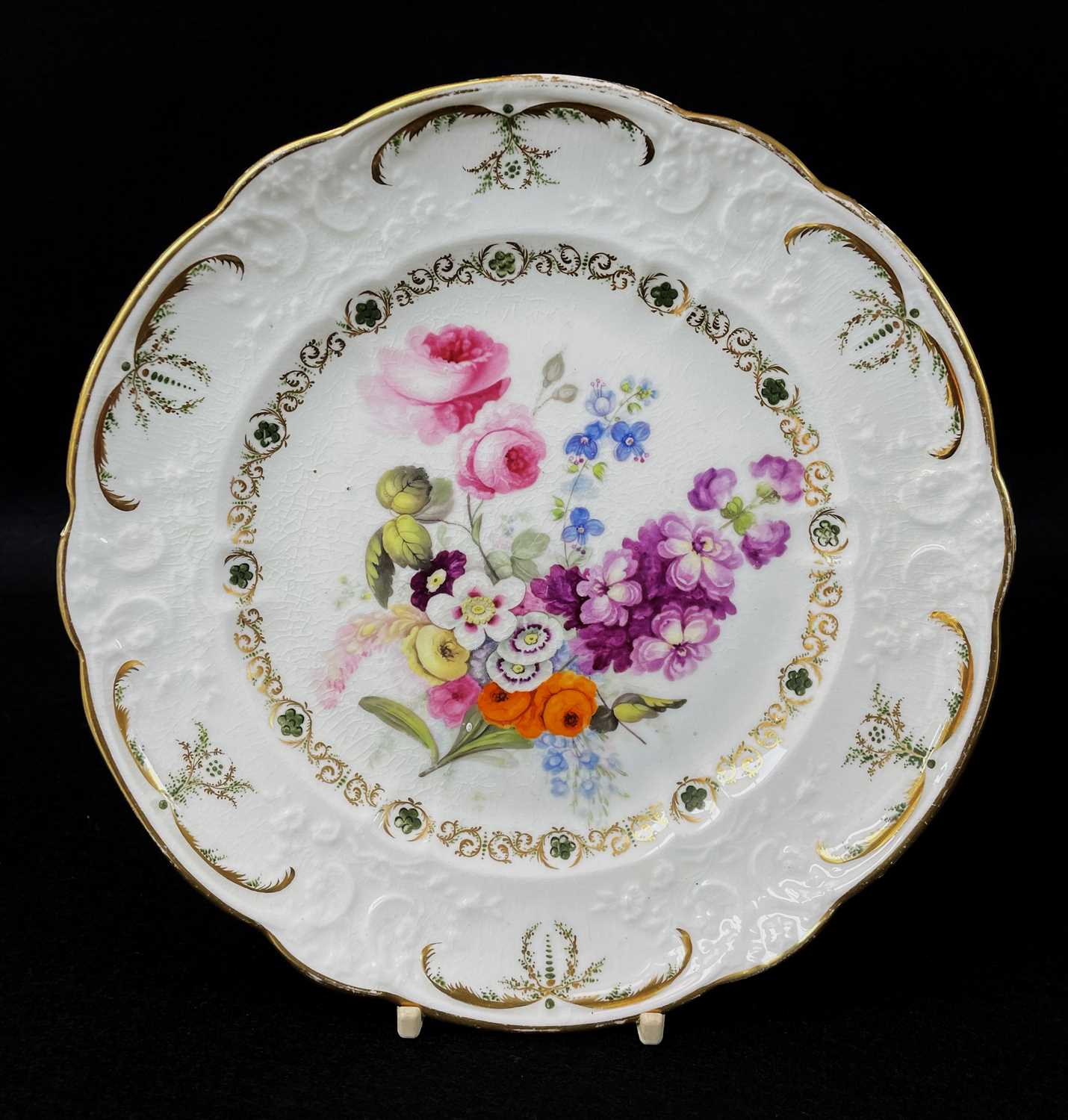 THIRTEEN-PIECE SWANSEA PORCELAIN DESSERT SERVICE circa 1815-1817, comprising twin-handled stem - Image 8 of 14