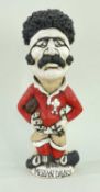 ‡ JOHN HUGHES: GROGG - ceramic standing caricature of Welsh Rugby Union player Mervyn Davies, the