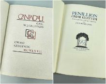 GWASG GREGYNOG / GREGYNOG PRESS two editions (1) 'Penillion Omar Khayyam', limited edition (60/