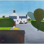 ‡ TOM JONES RCA pastel - entitled verso 'Pant Gwyn Farm, Nr. Abersoch', monogrammedDimensions: 46