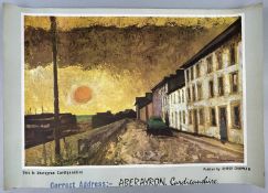 ‡ GEORGE CHAPMAN advertising poster - sunset over harbour with the captions by the GPO to