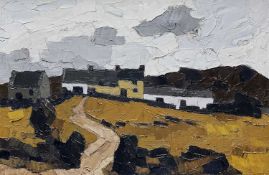 ‡ SIR KYFFIN WILLIAMS RA painting in oils on both sides of canvas 1. Ynys Mon (Anglesey) landscape