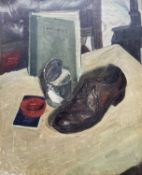 ‡ EVAN WALTERS oil on canvas - entitled verso 'Still Life, Blaencwm'Dimensions: 60 x