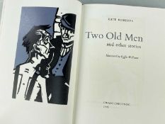 DR KATE ROBERTS 'TWO OLD MEN' Gregynog limited edition (132/265) volume printed on Zerkall mould-